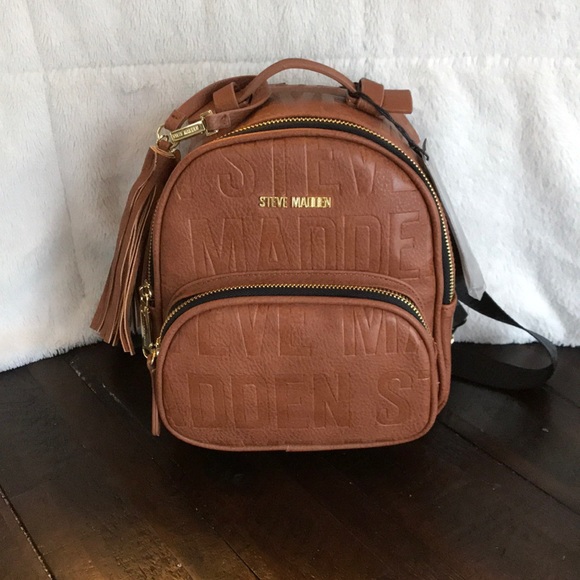 steve madden logo mini backpack